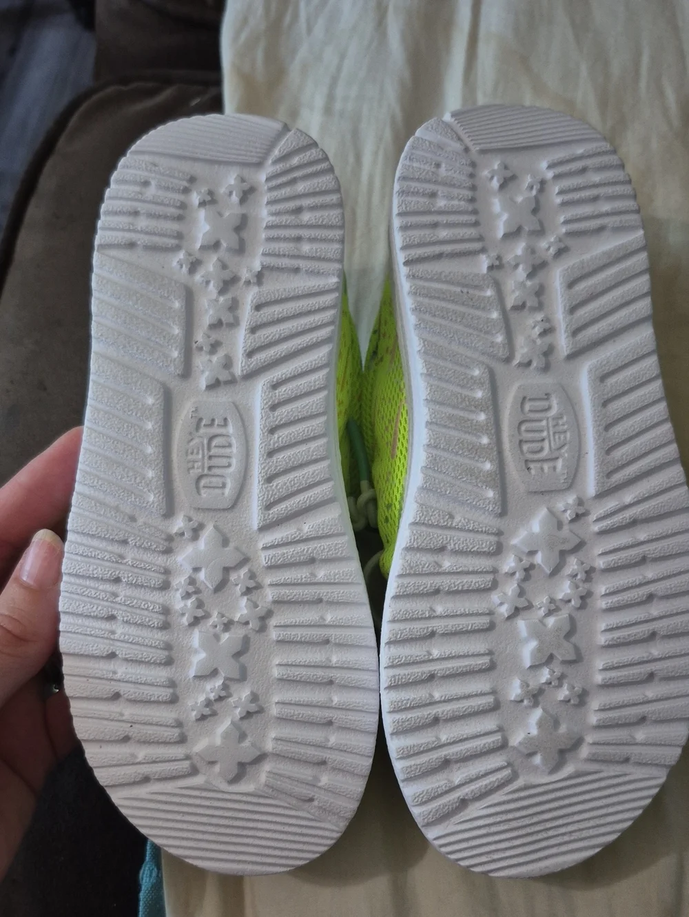 Hey Dude C11 Lime Punch/white Sneakers WALLEY PARTY MESH Highlighter Color